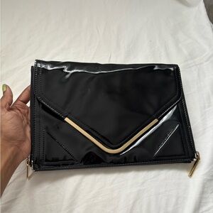 BCBGeneration Black Clutch Wristlet Chic Design